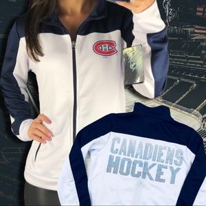 Montreal Canadiens Full Zip Metallic Back Jacket